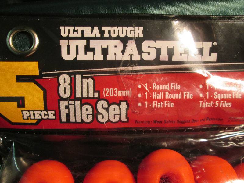 lot 95 image: Ultra tough ultra steel 5 pc. 8in. ...