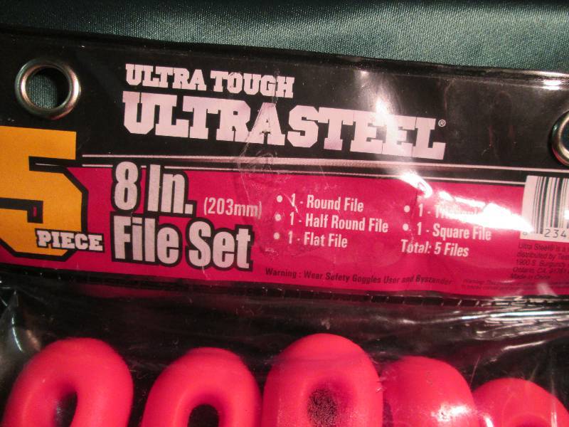 lot 98 image: Ultra tough ultra steel 3 pc. 8in. ...