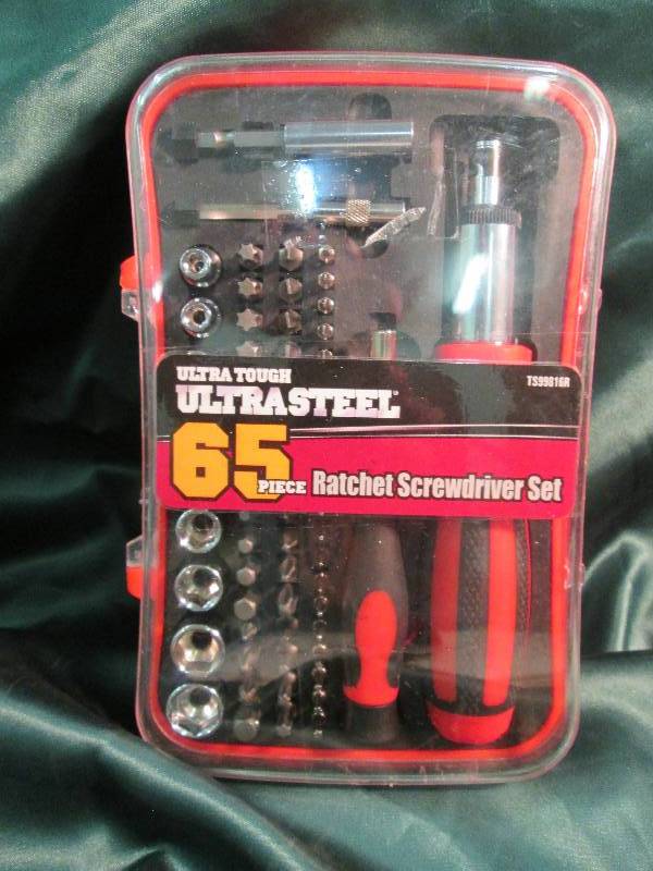lot 118 image: Ultra tough ultra steel 65 pc. Ratc...
