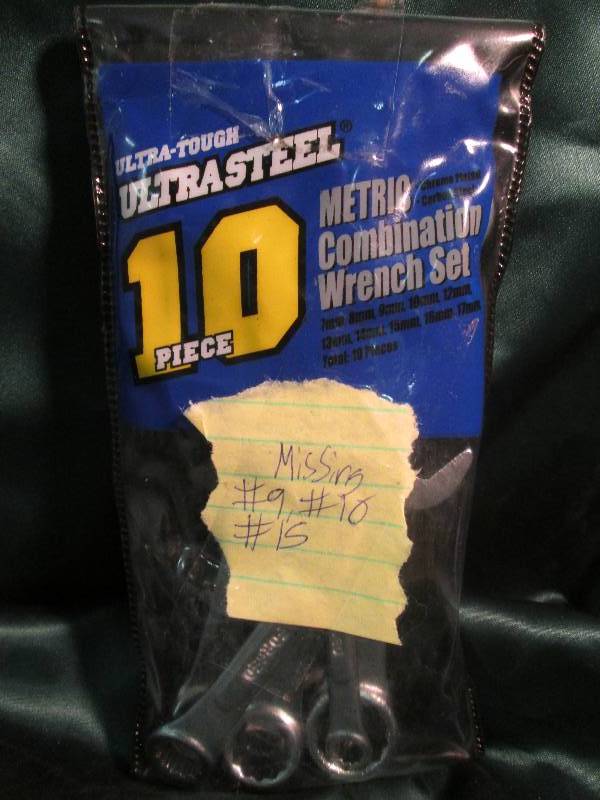 lot 195 image: Ultra tough ultra steel 10 pc. Metr...