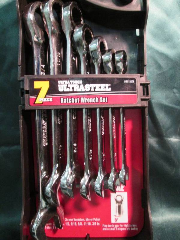 lot 266 image: Ultra tough ultra steel 7 pc. SAE R...