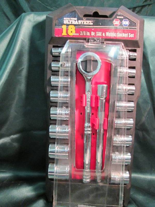 lot 279 image: Ultra tough ultra steel 18 pc. 38 ...