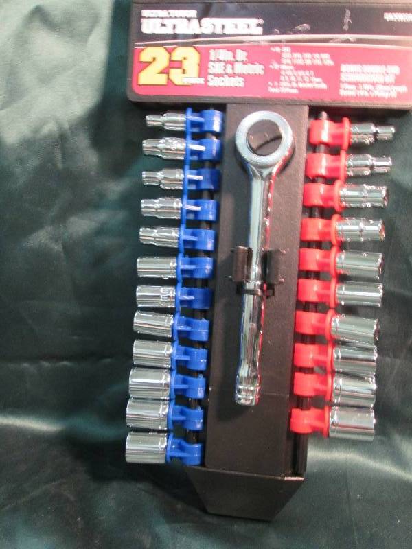 lot 298 image: Ultra tough ultra steel 23 pc. 14 ...