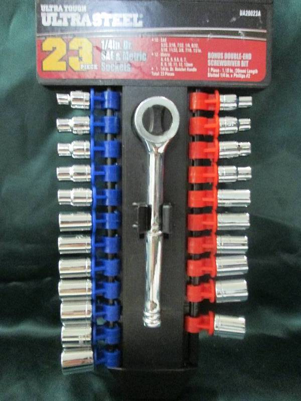 lot 301 image: Ultra tough ultra steel 23 pc. 14 ...