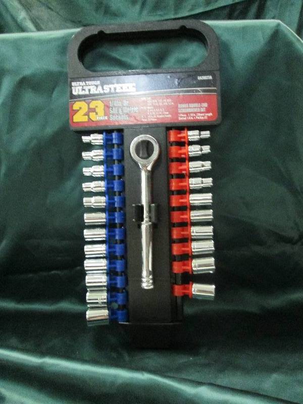 lot 305 image: Ultra tough ultra steel 23 pc. 14 ...