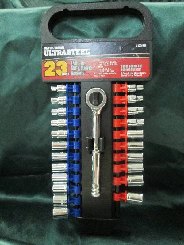 lot 307 image: Ultra tough ultra steel 23 pc. 14 ...
