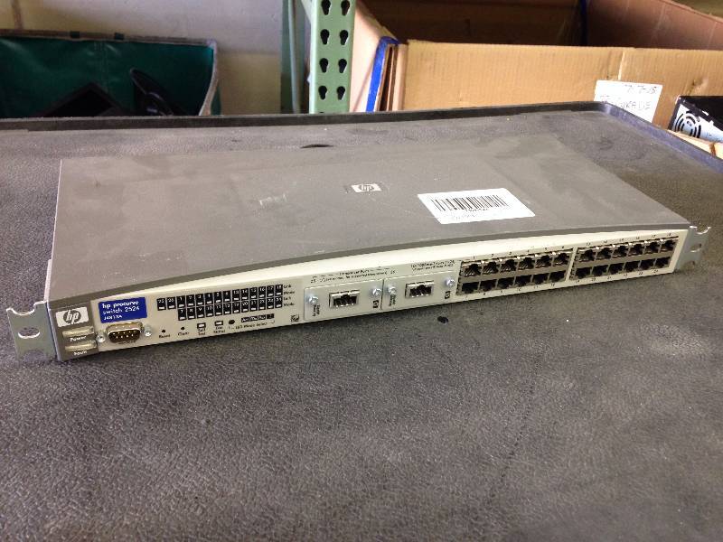 lot 10 image: HP Procurve Switch 2524 J4813A 10...