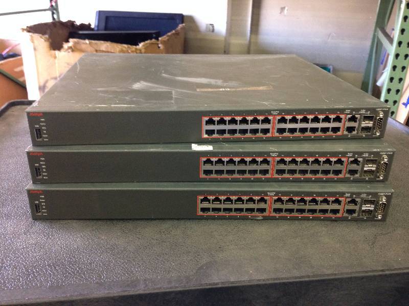 lot 17 image: Lot of (3) Avaya Ethernet Routing S...