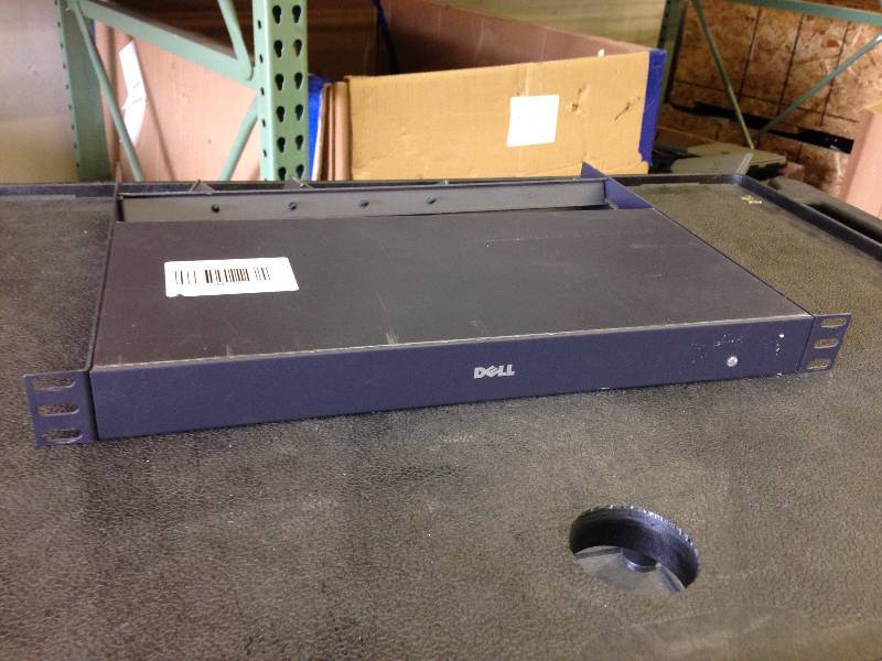 lot 21 image: Dell 582RR 16-Port KVM Monitor Swit...