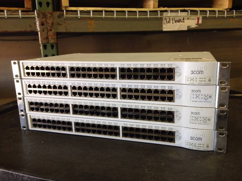 lot 33 image: Lot of (4) 3Com Switches 4400 48-Po...