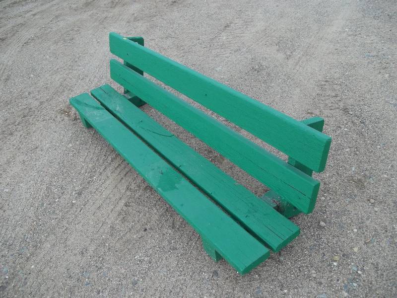 Green Wooden Seat