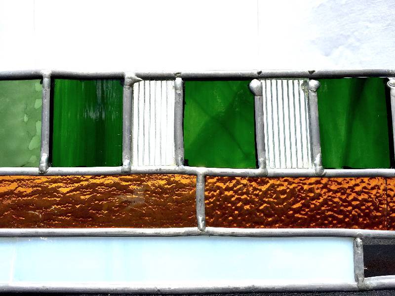 lot 31 image: GorgeousExtra long stained glass panels