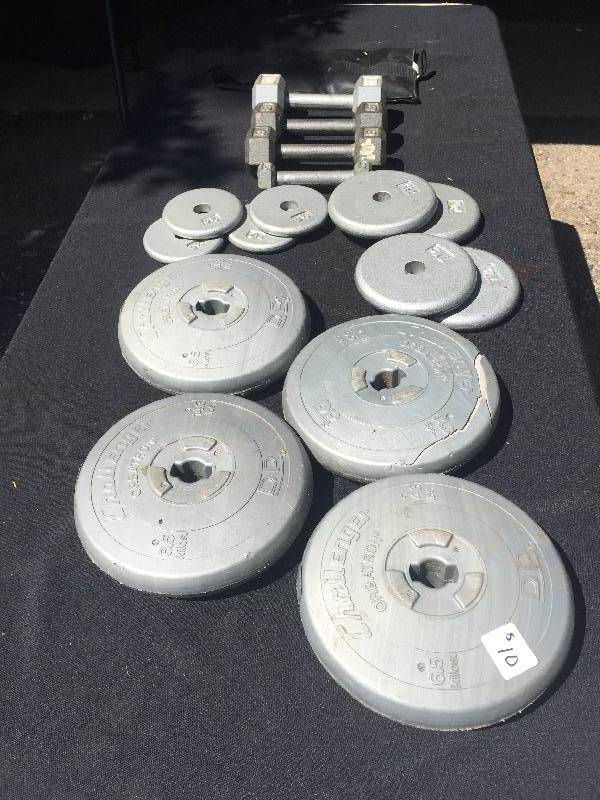 Large lot of Weights for weight lifting various sizes