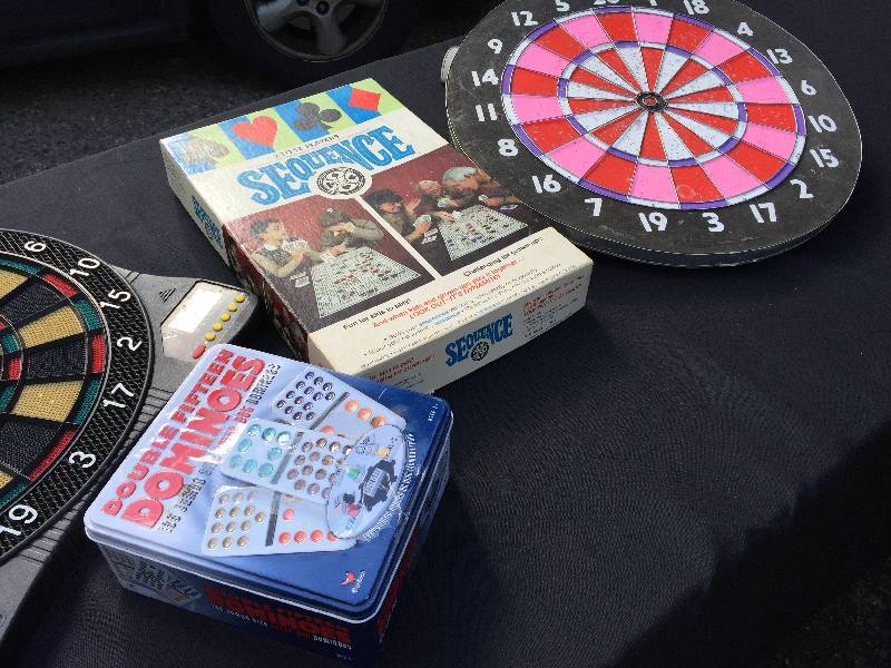 Large a lot of fun camping games including dartboards