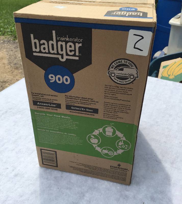 Badger 900 garbage disposal unit new in box.