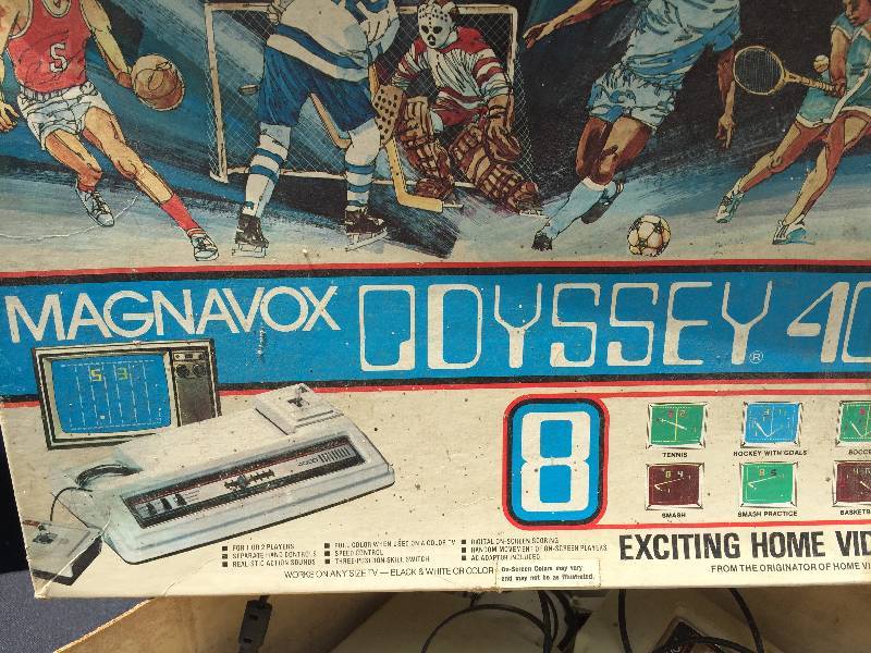 lot 20 image: Magnavox Odyssey 4000 Video game console in original box.. not tested.