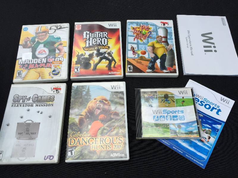 lot 25 image: lot of 6 Wii Games one manual