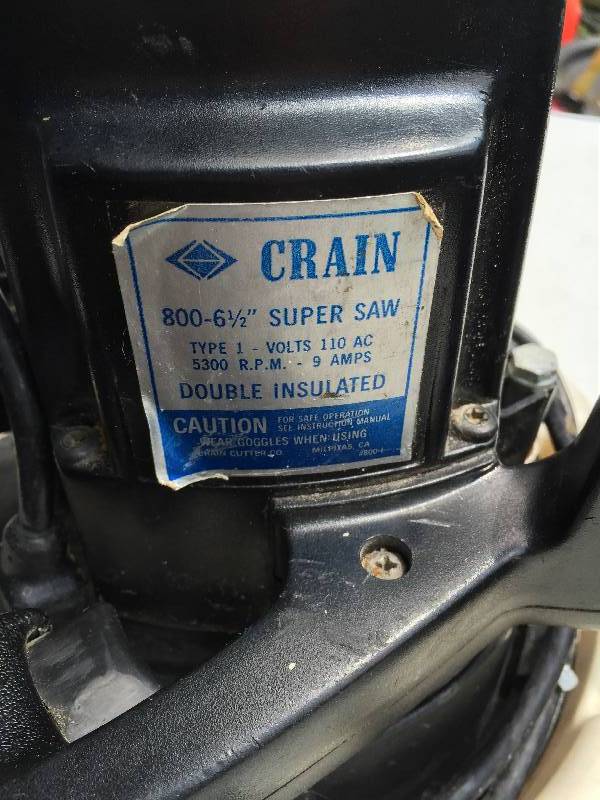 Crain 800-6 12 Super Saw