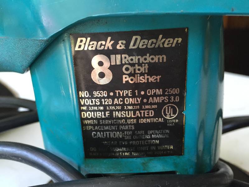 Black & Decker & a Random Orbit Polisher