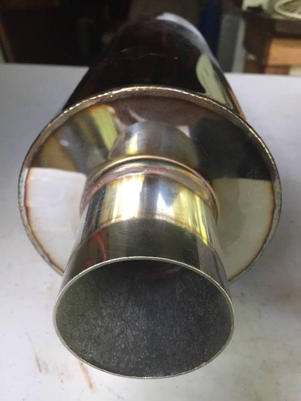 Like new possibly brand new shiny metal thingies fir trucks exhaust XL muffler