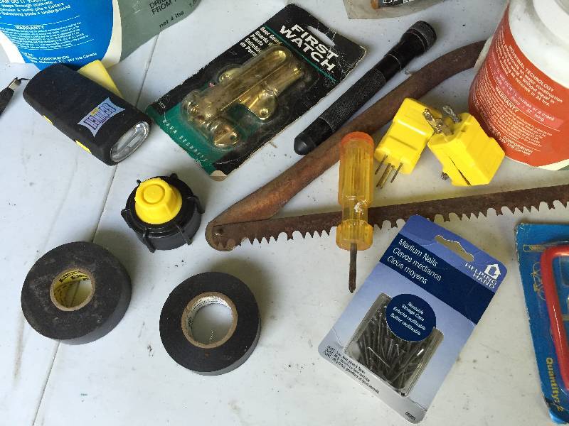 Misc. Lot of Tools & Automotive Items & 6 boxes of Chem Stud