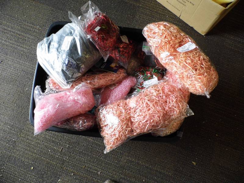 Tote of Shredded Paper
