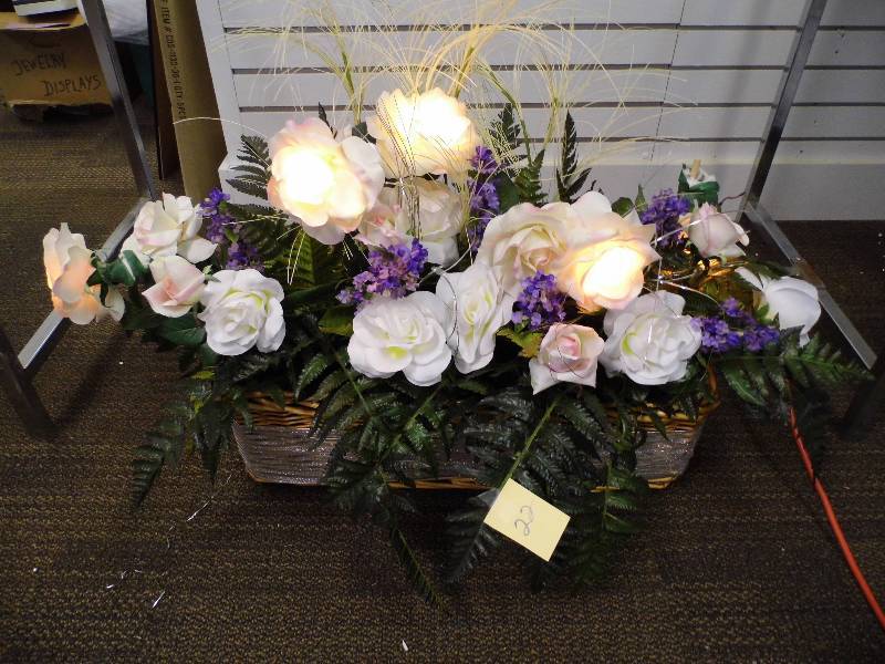 Lighted Floral Display