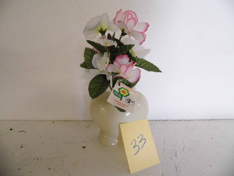 Silk Flowers in Heart