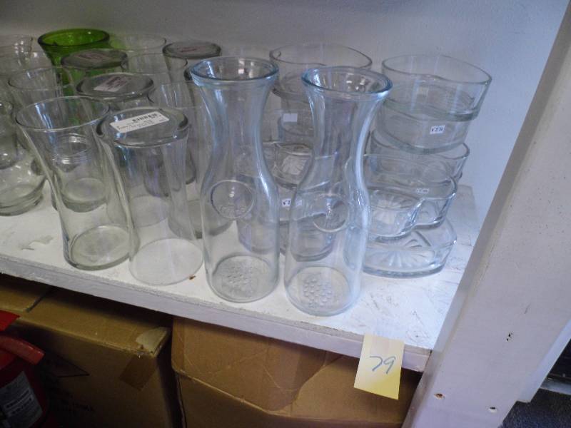 Assortment of Vases, Glasses and Containers
