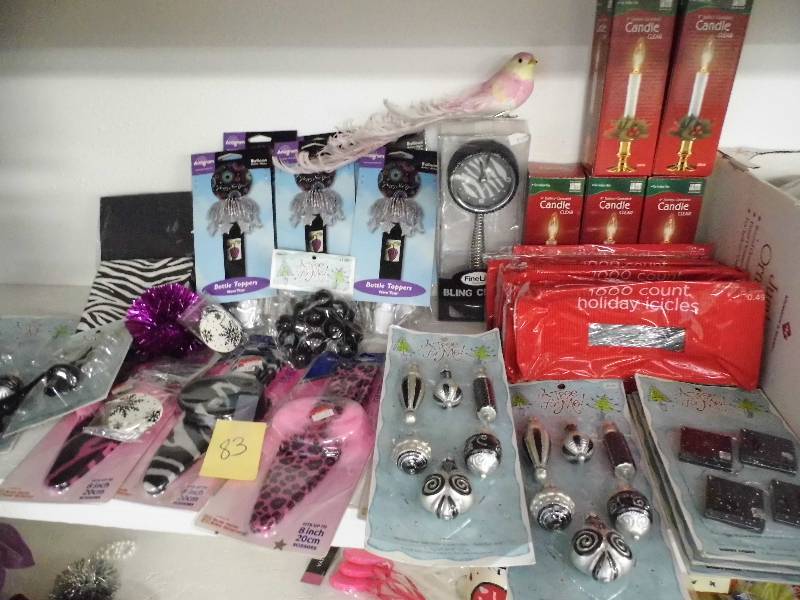 Assorted Christmas and New Year Decorations