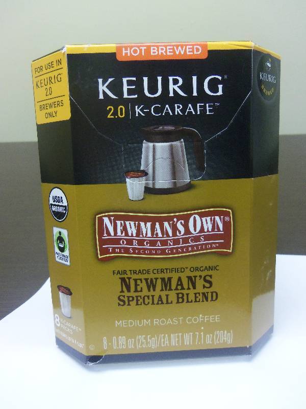 Keurig 2.0 K-Carafe Cups Newmans Own Organic