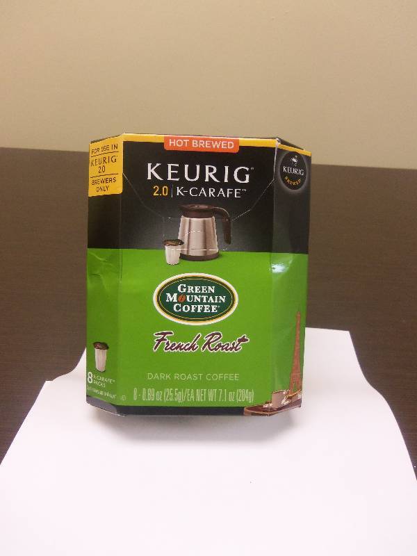 Keurig 2.0 K-Carafe Cups Green Mountain Coffee French Roast