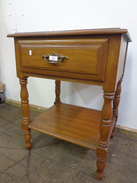 lot 16 image: Nice Wooden Bedside table