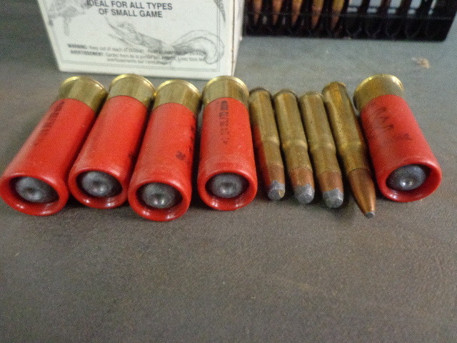 lot 31 image: Varity of hunting items Book, And ammo and more