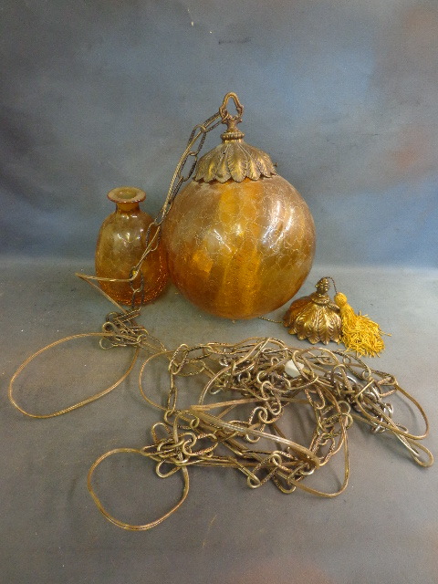 lot 45 image: Hanging Globe Light