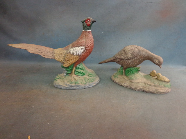lot 63 image: Pheasant Statues