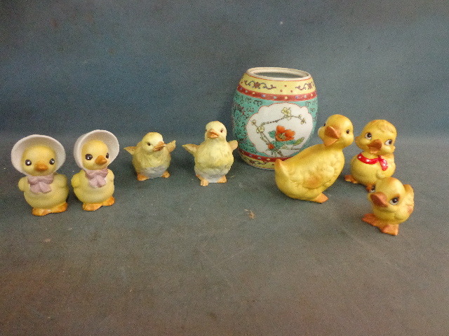 lot 71 image: Duckling Statues