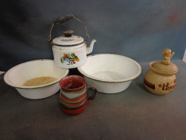 lot 85 image: Metal TeapotWash basins and More