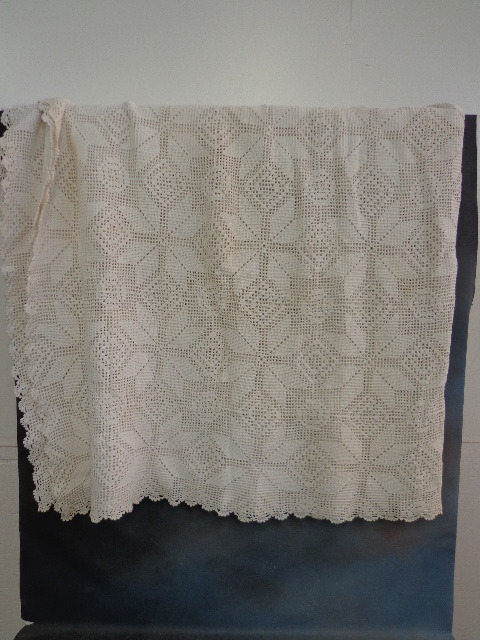 lot 99 image: Crisp Crochet TableCouch Cover