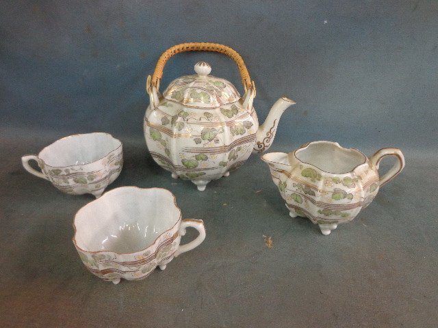 lot 120 image: Hand Painted Tea Set