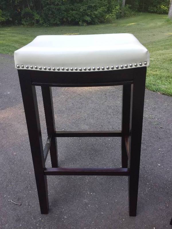 New White Top Tall Bar Stools