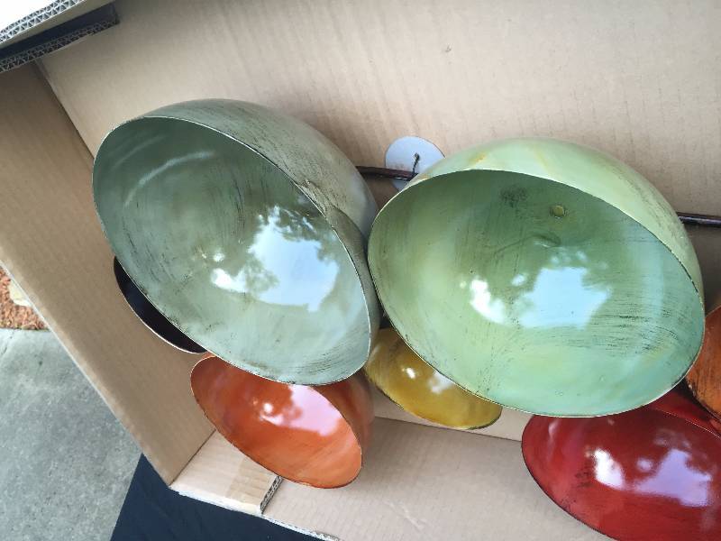 NEW Metal Bowl Wall Dcor