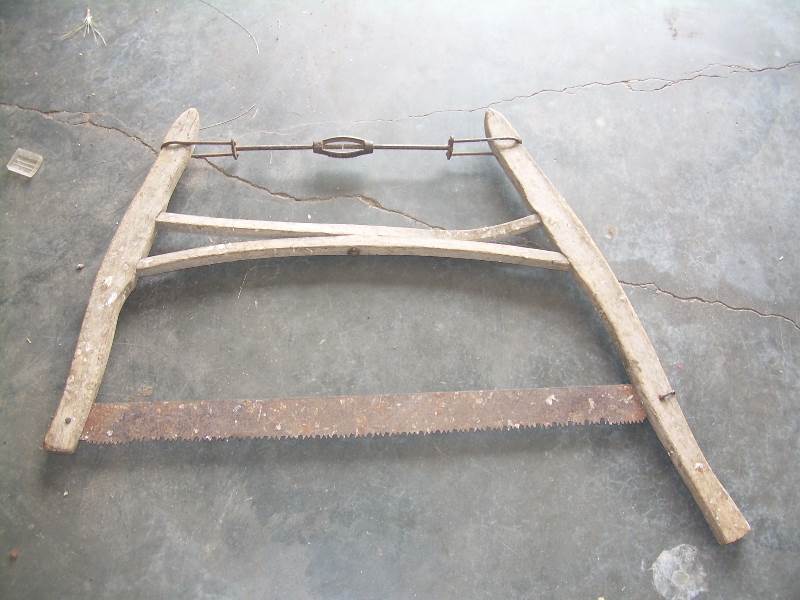 antique bow saw