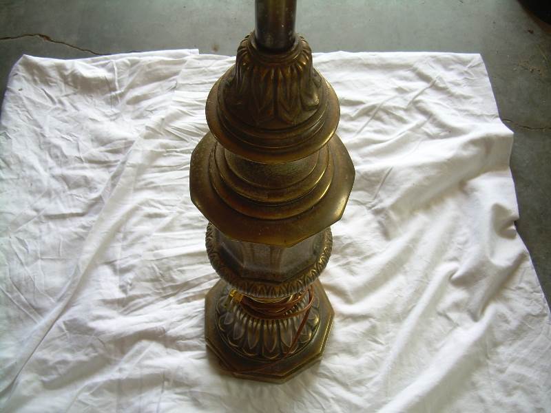 antique brass lamp