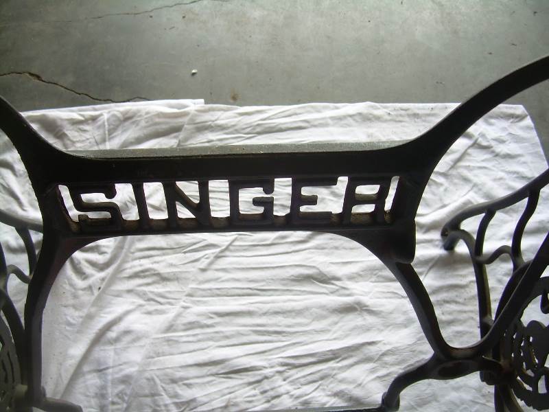 antique cast iron sewing stand