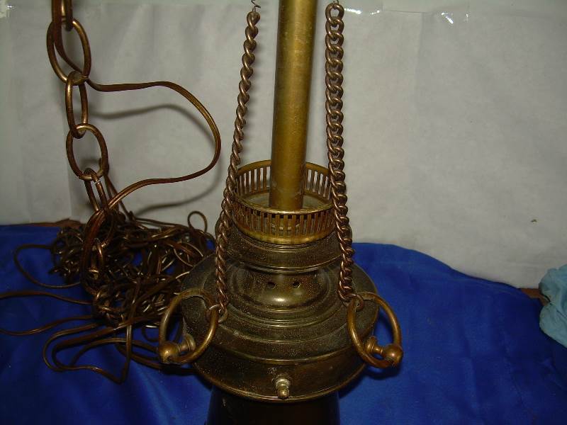 antique brass lamp