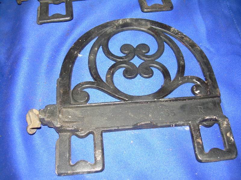 set of four cast iron sewing machine pedals