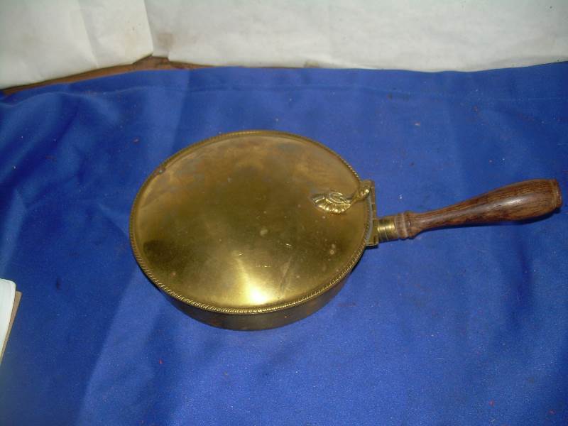 vintage metal pot with lid