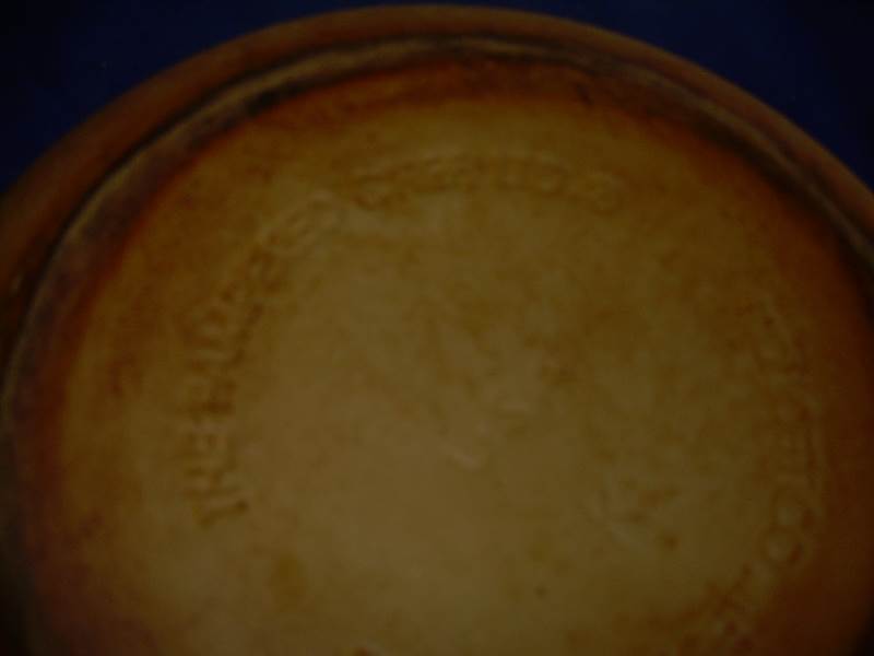 pampered chef crock bowl and pie plate antique
