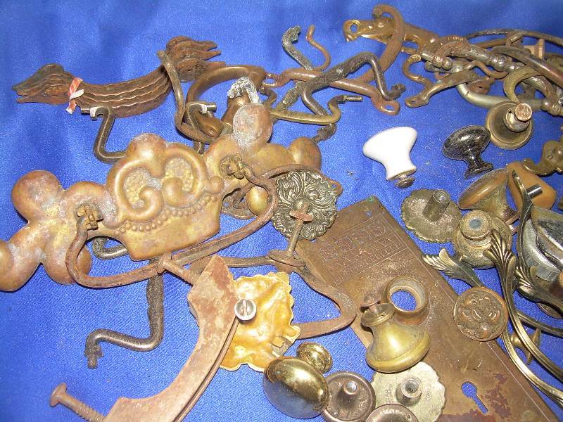 misc antique handles and knobs